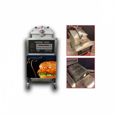 Friteuse Pression / Pressure Fryer Digitale GAZ Avec Pompe A Huile